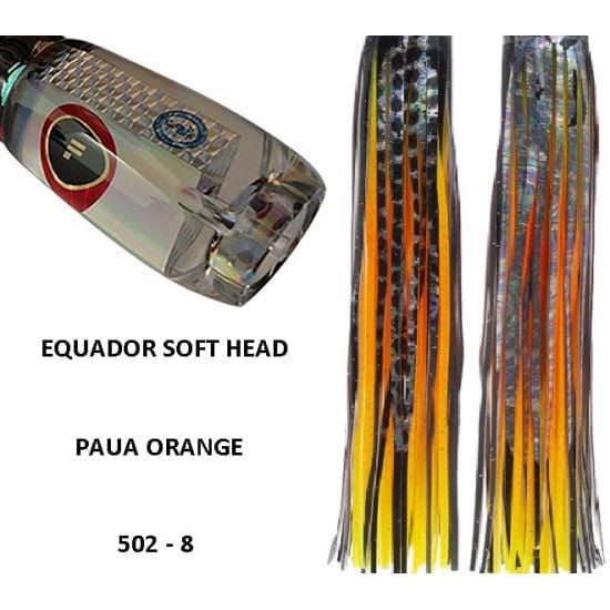 Tecni-Sport Soft Head Game Lure Pau Orange Fronteira Equador Soft Head Game Lure
