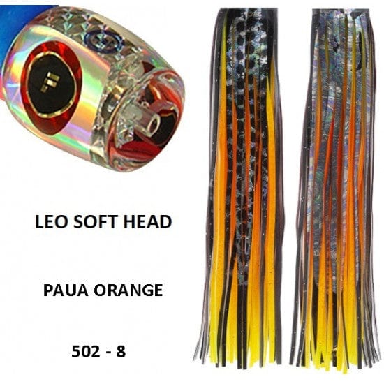 Tecni-Sport Soft Head Game Lure Paua Orange Fronteira Leo Soft Head Game Lure