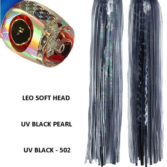 Tecni-Sport Soft Head Game Lure UV Black Pearl Fronteira Leo Soft Head Game Lure