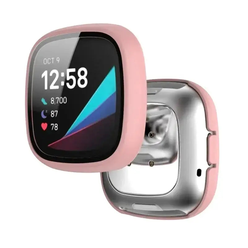 Tempered Glass Case Cover for the Fitbit Versa 3 by Habicare