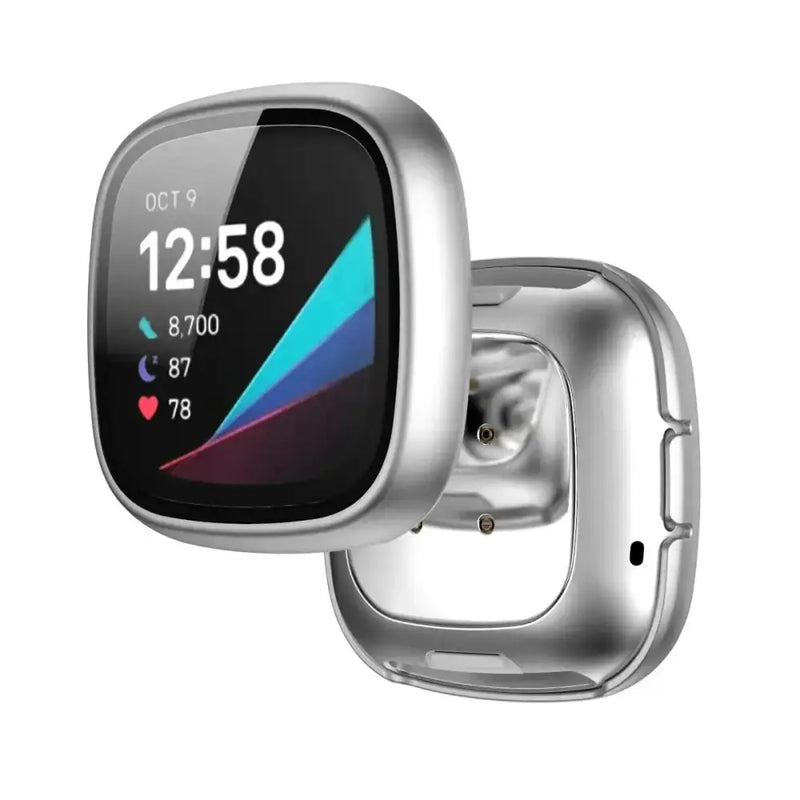 Tempered Glass Case Cover for the Fitbit Versa 3 by Habicare