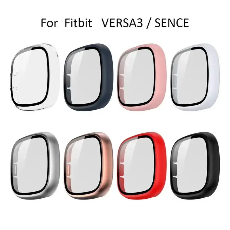 Tempered Glass Case Cover for the Fitbit Versa 3 by Habicare