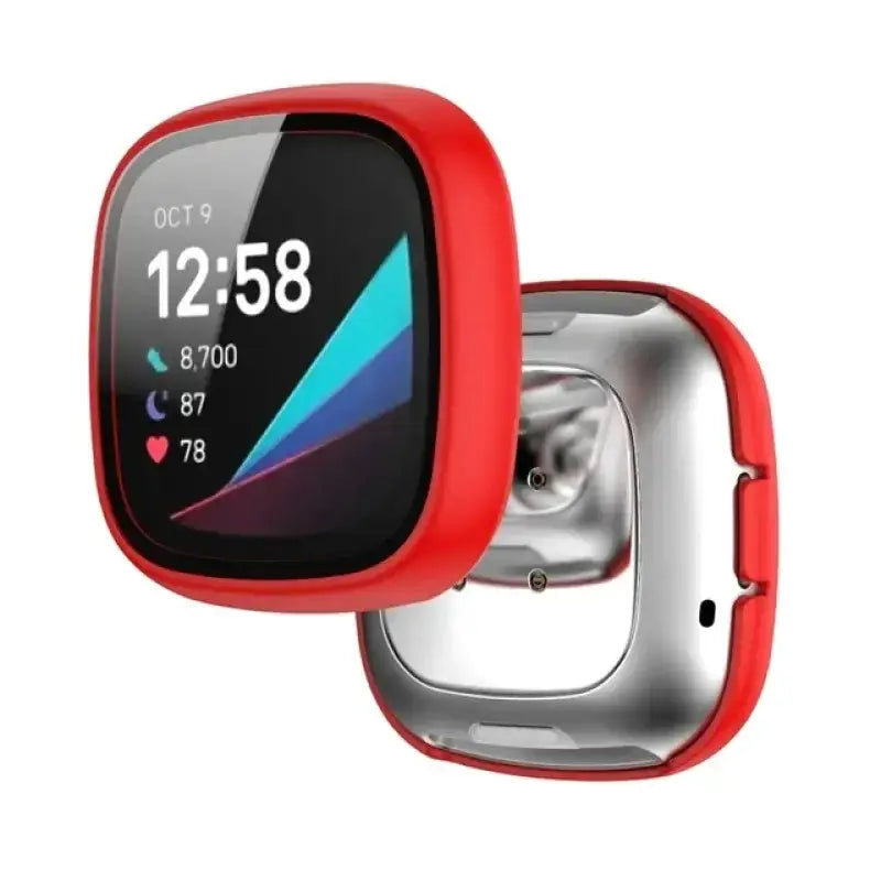 Tempered Glass Case for the Fitbit Sense by Habicare