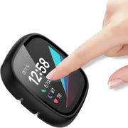 Tempered Glass Case for the Fitbit Sense by Habicare