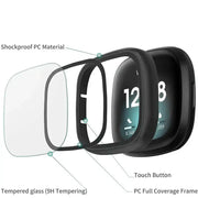 Tempered Glass Case for the Fitbit Sense by Habicare