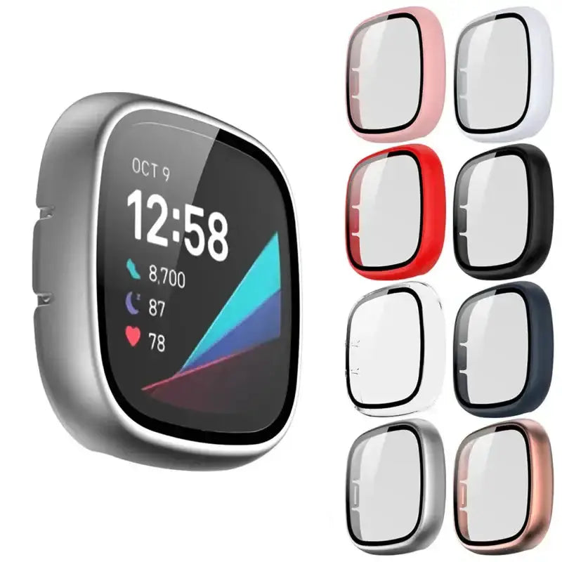 Tempered Glass Case for the Fitbit Sense by Habicare