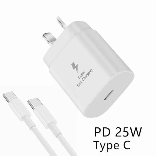 25W Type USB C PD Fast Charger and Charging Cable by salelink.co.nz