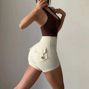 Women's High Waist Stretch Yoga Shorts - Quick-Dry Athletic Shorts | Gym & Fitness by Mead's Supply & Equipment Outfitters limited
