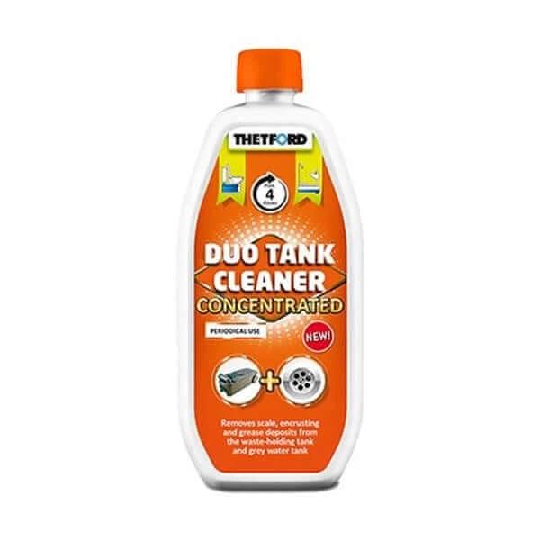 Thetford Aqua Duo Tank Cleaner Concentrated - 800ml bottle for effective tank maintenance and cleaning solutions.