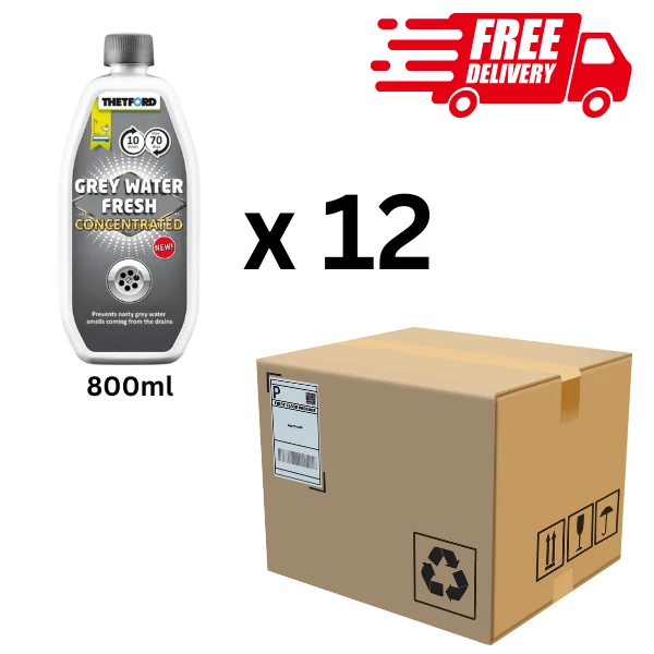 Thetford Aqua Grey Water Fresh Concentrated - 800ml - Box of 12 with delivery icon