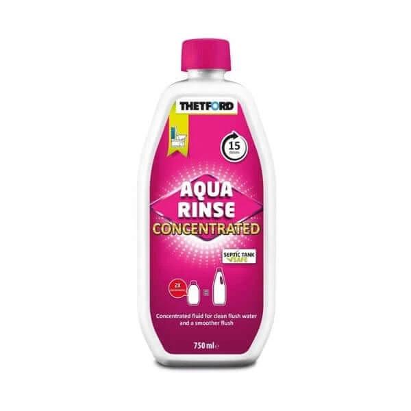Thetford Aqua Kem Rinse Concentrated - 750ml bottle for fresher toilet experiences.