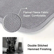 Thick Absorbent Bathroom Mat – Non-Slip Solid Colour Floor & Door Mat (5 colours available) by Habicare