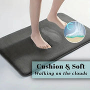 Thick Absorbent Bathroom Mat – Non-Slip Solid Colour Floor & Door Mat (5 colours available) by Habicare