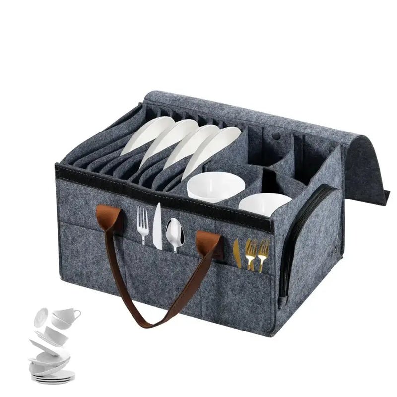 Thick Felt Board Dish & Cup Storage Rack for RV by Habicare