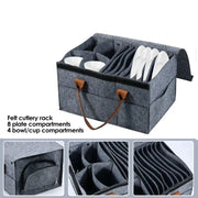 Thick Felt Board Dish & Cup Storage Rack for RV by Habicare