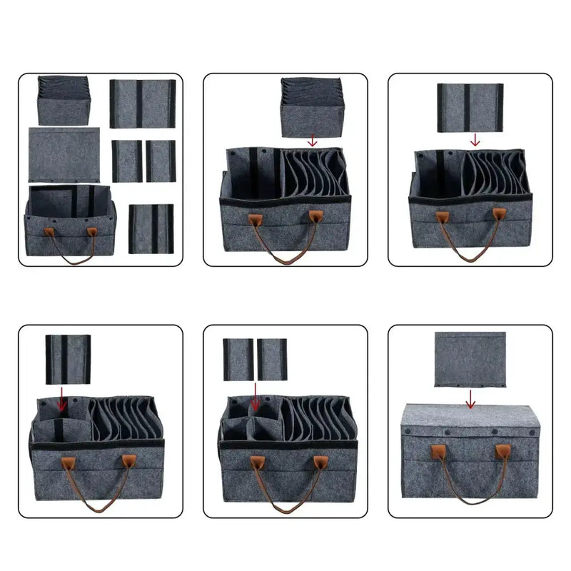 Thick Felt Board Dish & Cup Storage Rack for RV by Habicare