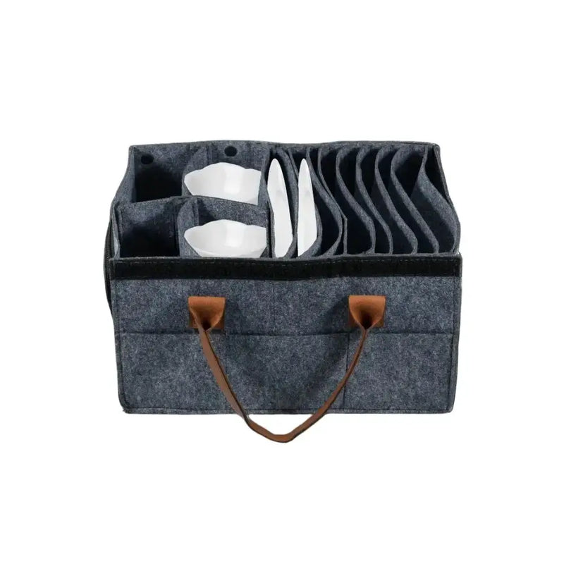 Thick Felt Board Dish & Cup Storage Rack for RV by Habicare