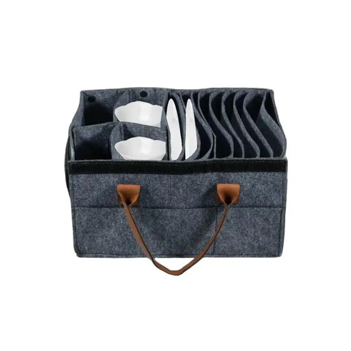 Thick Felt Board Dish & Cup Storage Rack for RV by Habicare