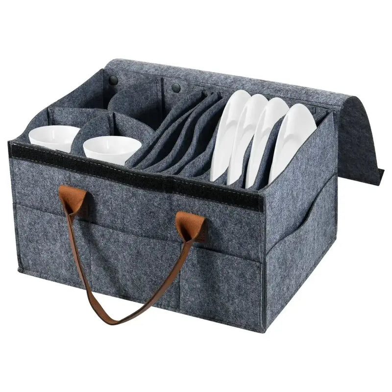 Thick Felt Board Dish & Cup Storage Rack for RV by Habicare