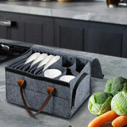 Thick Felt Board Dish & Cup Storage Rack for RV by Habicare