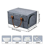 Thick Felt Board Dish & Cup Storage Rack for RV by Habicare