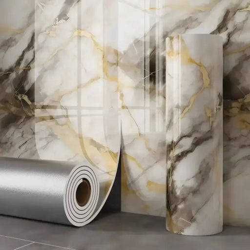 Thick Foam Marble Peel & Stick Wallpaper (available in 8 designs) by Habicare