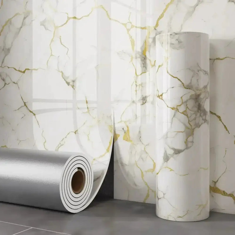 Thick Foam Marble Peel & Stick Wallpaper (available in 8 designs) by Habicare