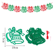 40PCS Merry Christmas Banner Decorations Bunting Sign by salelink.co.nz