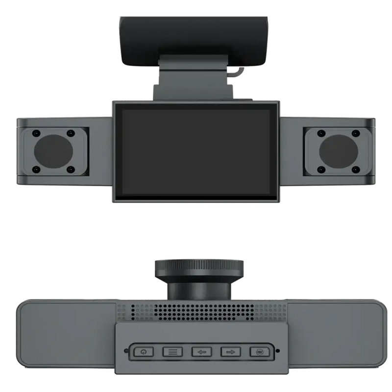 Three-Lens Car Camera with 24H Parking Monitor by Habicare