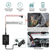 Three-Lens Car Camera with 24H Parking Monitor by Habicare