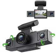 Three-Lens Car Camera with 24H Parking Monitor by Habicare