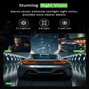 Three-Lens Car Camera with 24H Parking Monitor by Habicare