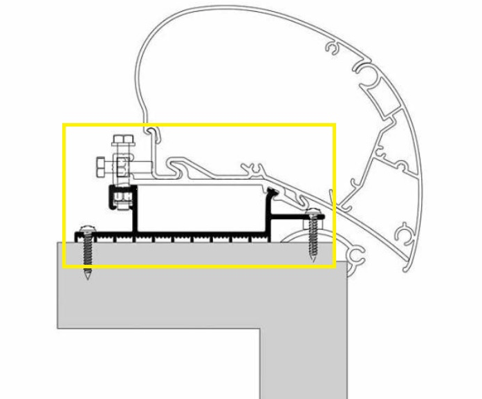 Thule Awnings Brackets Thule Roof Top Installation Kit For 6 & 9 Series Awnings