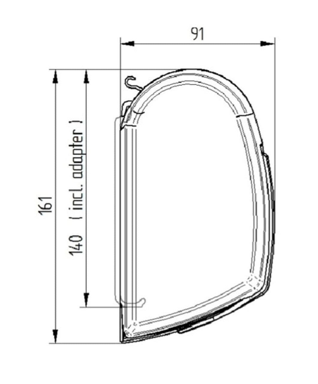 Thule Inflatable Awning Thule 5200 Awning Mystic Grey - 5.0m