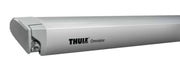 Thule 6300 Anodised Roof Mount Awning Mystic Grey - 3.50m close-up view of the awning's aluminum casing and mechanism.
