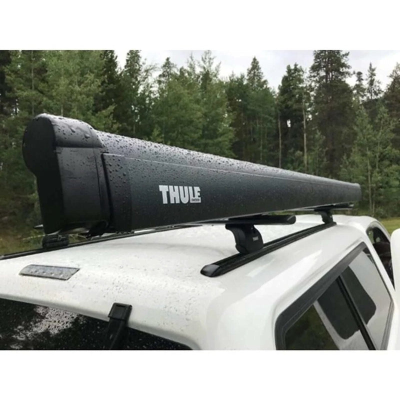 Thule 6300 Anthracite Roof Mount Awning Mystic Grey - 3.75m installed on vehicle roof