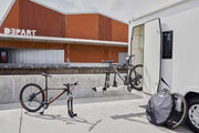 Thule VeloSlide Fork Mount Adapter - Thru Axle used to mount bikes on a motorhome for easy transport.