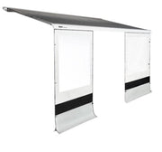 Thule Rain Blocker Front-1200 Series bag Awaning 1.92m Long, providing shelter from rain and wind for outdoor use.