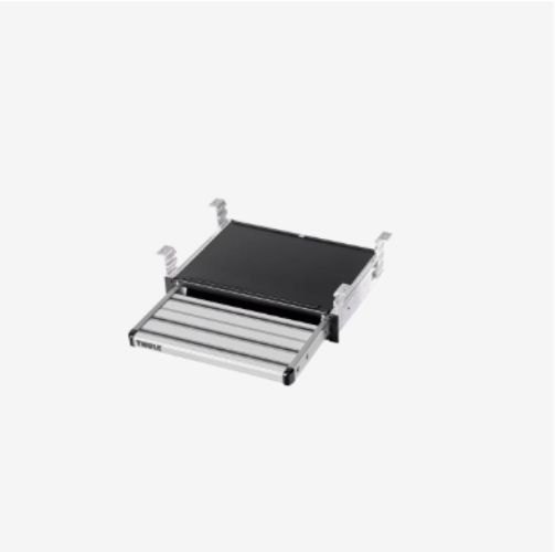 Thule Sliding Step - Manual - 400mm Wide, extendable caravan step open position for easy access.