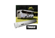 5200 ThuleWall Awning Grey 4.5m long with RV camping in the background and Thule logo.