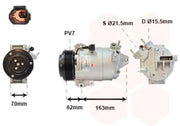 Nissan Navara 2.5DCi dks17d ac aircon compressor 92600-5X20A 92600 5X20A 926005X20A Z0008557A Z0008558A 7PK DKS-17D NEW by JBH AUTO PARTS
