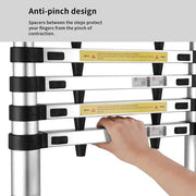 Ladder Telescopic Aluminium Extension Ladder 2.9m by Kiwi Grab