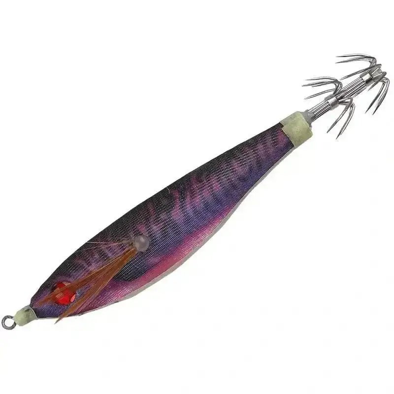 China China 18 1Pcs 9.5cm 10g Squid Jigs Fishing Lures Wood Shrimp Lure Hard Baits Octopus Cuttlefish Squid Hooks Wobbler