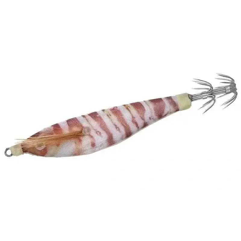 China China 5 1Pcs 9.5cm 10g Squid Jigs Fishing Lures Wood Shrimp Lure Hard Baits Octopus Cuttlefish Squid Hooks Wobbler