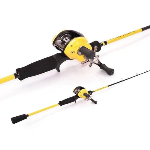 Tica Jig Combo Tactica-Y 602 LCX100 Yellow 6ft showing high-performance fishing gear and graphite design.
