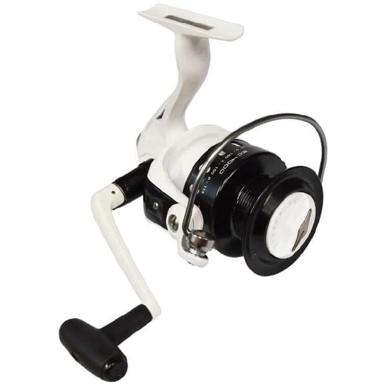 Tica Ezi-Cast EC4000 3BB+1RB Spin Reel with anodized aluminium spool and balanced rotor.