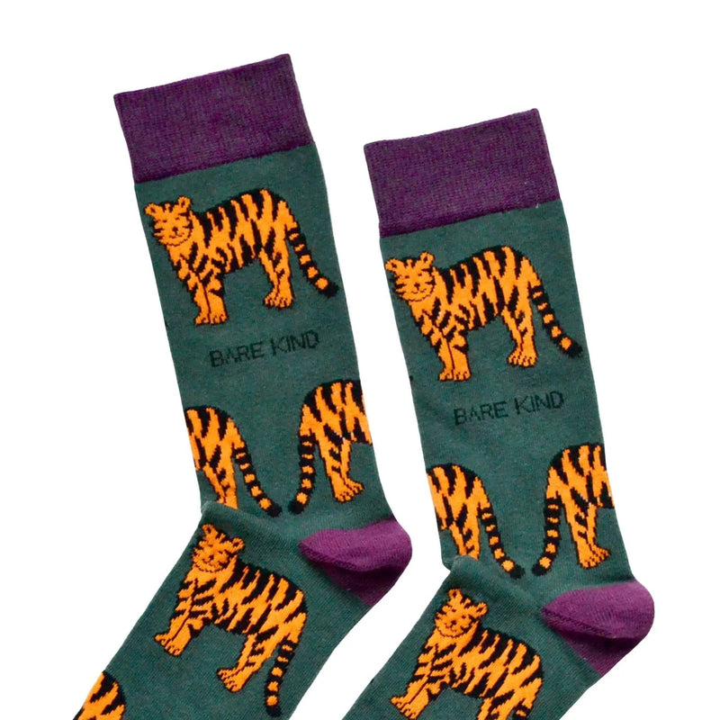 Save the Tigers Bamboo Socks by Barekind NZ