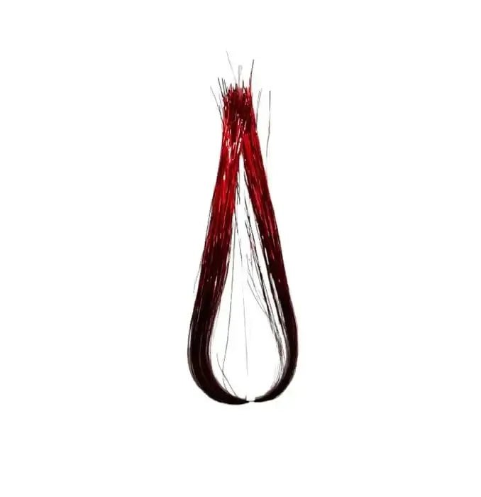 Tinsel Flash Tying Material featuring flashy strands for visual attraction to fish in murky waters.