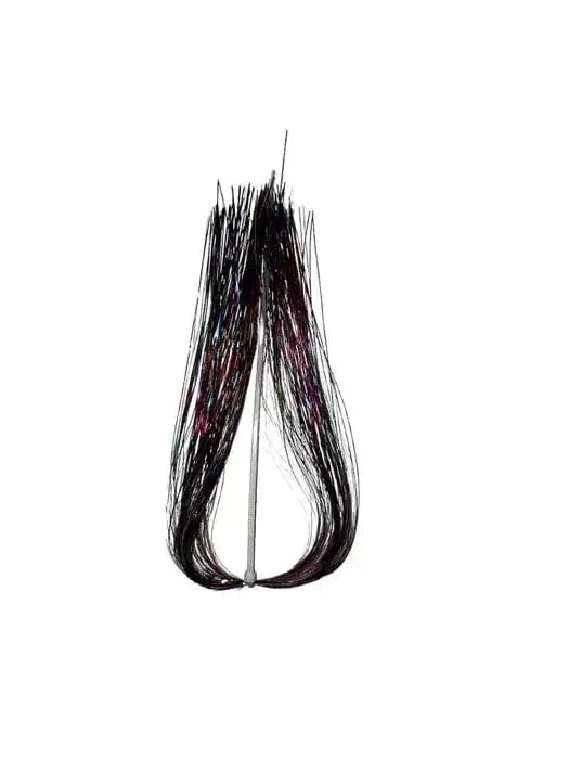 Tinsel Flash Tying Material showcasing flashy strands for fishing in low light conditions.