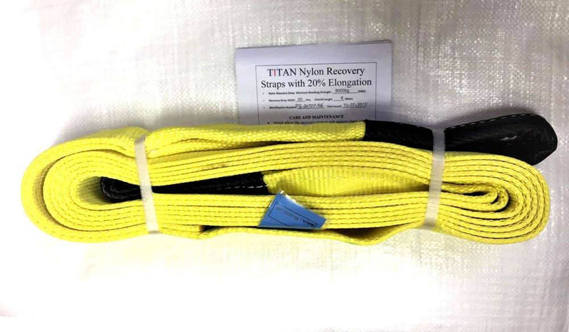 TITAN Off Road Safety Equipment 8T x 9m 4x4 Nylon Recovery-Strap